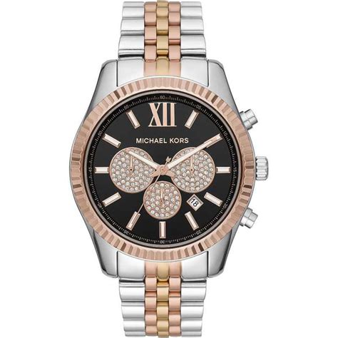 michael kors mk8714|Michael Kors black chronograph watch.